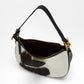 Loyal West LW HOBO MEDIUM PURSE IN BLACK & WHITE COWHIDE