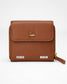 Loyal West SOPHIA CARD HOLDER IN BROWN LEATHER CALFSKIN