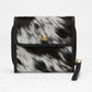Loyal West SOPHIA CARD HOLDER IN BLACK & WHITE COWHIDE