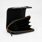 Loyal West SOPHIA CARD HOLDER IN BLACK & WHITE COWHIDE