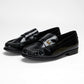Loyal West LEATHER LOAFERS - BLACK