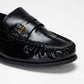 Loyal West LEATHER LOAFERS - BLACK