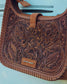Loyal West Dannia Large Purse - Saddle Brown
