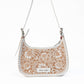 Loyal West DANNIA MEDIUM PURSE - IVORY DUST  HANDTOOLED LEATHER AND CALFSKIN