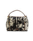 Lw Large Hobo Bag In Black & White Cowhide