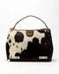 Lw Large Hobo Bag In Black & White Cowhide
