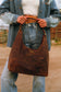 Lw Large Purse In Brunette Leather