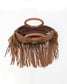 Sedona Tassle Bag In Saddle Brown