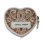 HandTooled Cupid Coin Pouch Ivory Dust