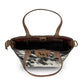 Dakota Medium CrossBody - Black & White Cowhide