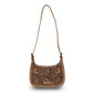 Handtooled Dannia Large Purse - Saddle Brown