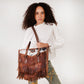 Loyal West Hide And Fringe Large Cowhide Purse