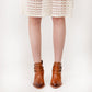 Loyal West Marlene Ankle Booties In Calfskin