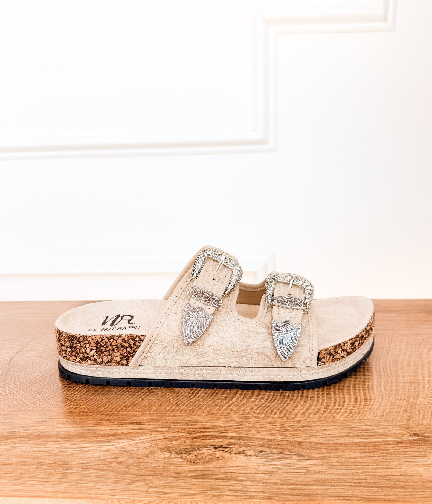 Morgana Western Sandal in Cream