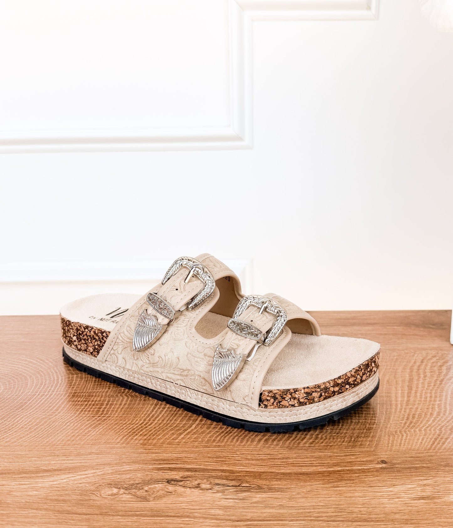 Morgana Western Sandal in Cream