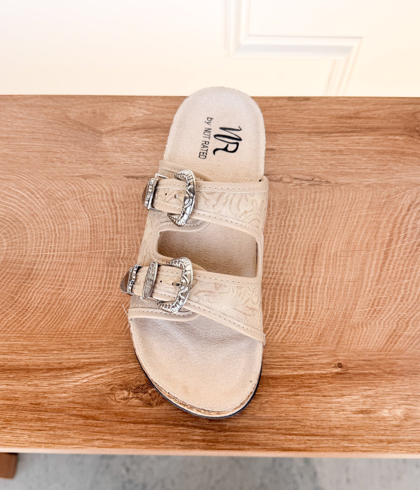 Morgana Western Sandal in Cream