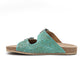 Myra Verdent Ranges Leather Sandals - Handtooled Dual Buckle Sandals with Soft Cushioning for Everyday Cool
