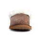 Classic Lined Brown Leather Slippers