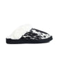 Myra Alamosa Shadow Fur-Lined Hairon Leather Slippers for Women â€“ Winter Indoor Comfort, Soft Sole, Western Style