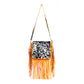 Oro Valley Leather & Hairon Bag in Blazing Orange