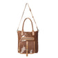 Mesa Maverick Tote Bag in Brown & White