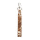 Bullrun Hill Key Fob in Brown & White