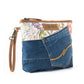 Dahlia Denim Clutch Bag