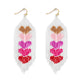 Hearts of Five Earrings in Red