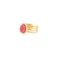 Eight Band Ring In Golden and Red