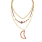 Cresecent Moon Falling Necklace