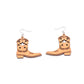 Skoot-a-boot Earrings In Brown
