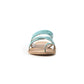 Delia Ridge Sandals In Turquoise