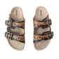 Falling Feather Sandals In Brown and Black