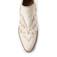 Twin Forks Booties In Crackle White
