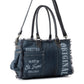 Coastal Steel Upcycled Tote in Blue
