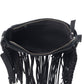 Mustang's Luck Leather And Hairon Bag In Black & White