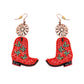 Cactus Rose Boot Earrings