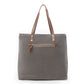 Leather Pocket Tote Bag