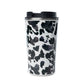 Western Trail Brew Stainless Steel Mug in Black Leopard Print