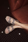 Mesa Scroll Handtooled Sandals in Brown & White