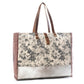 Myra Floweret Weekender Bag for Women – Floral Printed Front, Buckle Closure, Fringed Edges for Travel Chic
