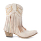 Desert Angel Fringe Booties in White