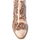 Floral Heirloom Western Booties in Cream