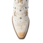 Celestial Stardust Western Booties in White