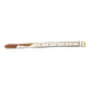 Prairie Paws Studded Hairon Dog Collar in Brown & White