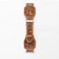 Lone Star Handtooled Leather Watch Band in Antique Saddle Brown