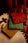 Cactus Sky Western Embroidered Credit Card Holder in Red