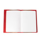 Texas Blaze Embroidered Leather Diary in Scarlet Red