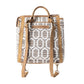 Suzanna Grove Rug Leather Backpack in Sandy White