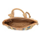 Navajo Loom Rug Leather Backpack in Desert Amber